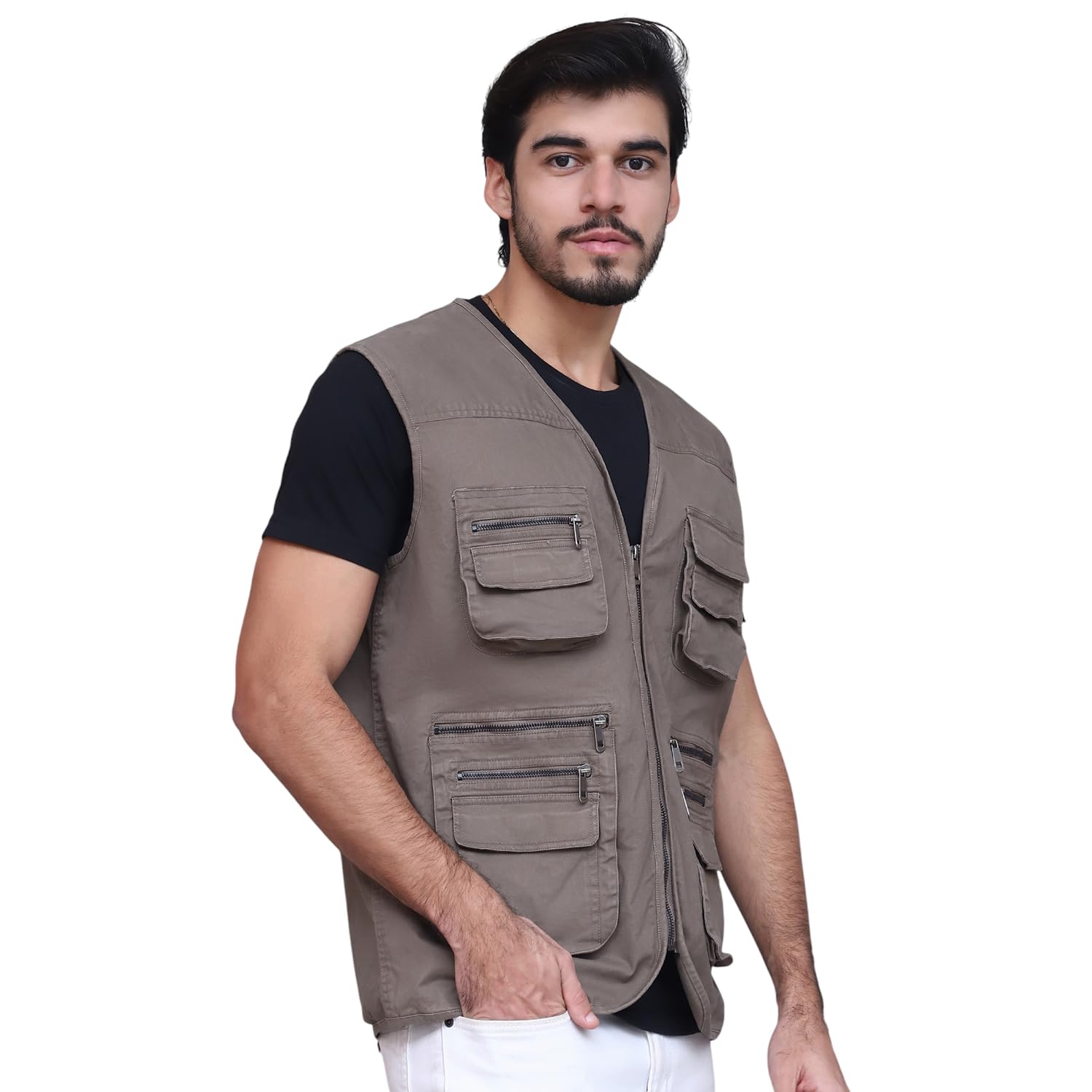 BUNCH OF BAD Adventure Hiking Jacket for Men: Breathable, Solid Pattern Outdoor Gear for Ultimate Performance 3