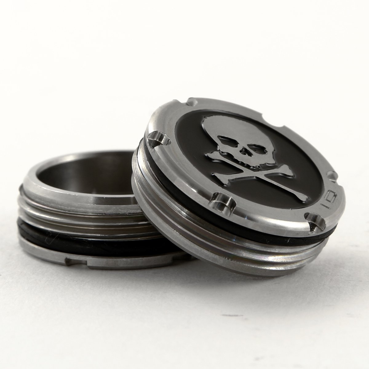 19th Hole Custom Shop Deluxe Tour Style Weights for Scotty Cameron Putters, Skull, Black (10 GR)