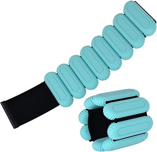 1Pair Adjustable Weight Fitness Band Wearable Silicone Strap Strength Training Bracelets for Arms and Legs Enduring Wearable Silicone Strap