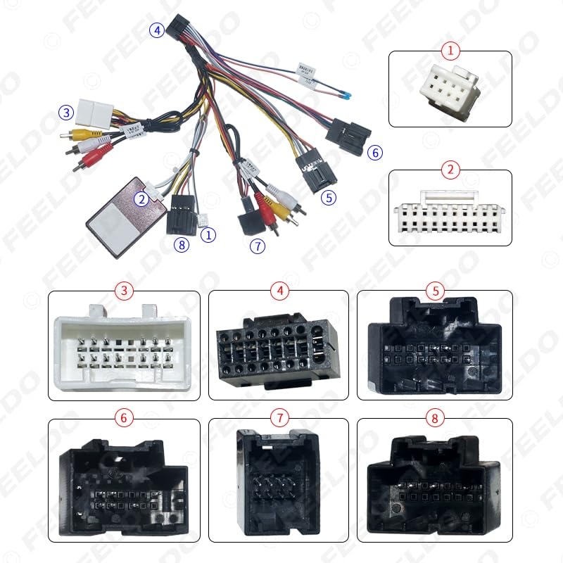 Car Stereo for Audio 16PIN Android Power Cable Adapter for Chevrolet Captiva Epica CD/DVD Player Wiring Harness #HQ6839 - (Color Name: Wire Harness)