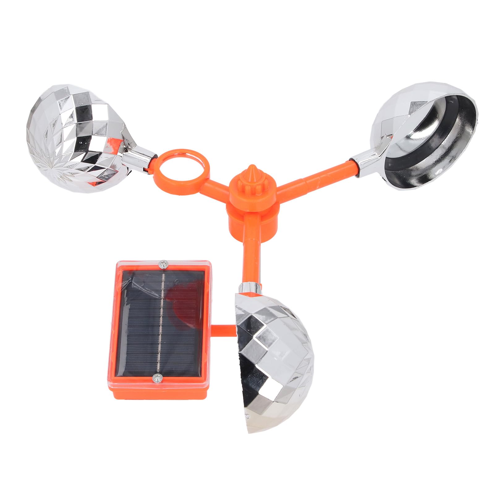 Birds Reflect Deterrent 2 in 1 Visual and Sound Bird Scarer Seagull Pigeon Deterrent, 360 Degree Rotating Reflective Bird Deterrent for Farm Gardens Outdoor Orchard Field Power