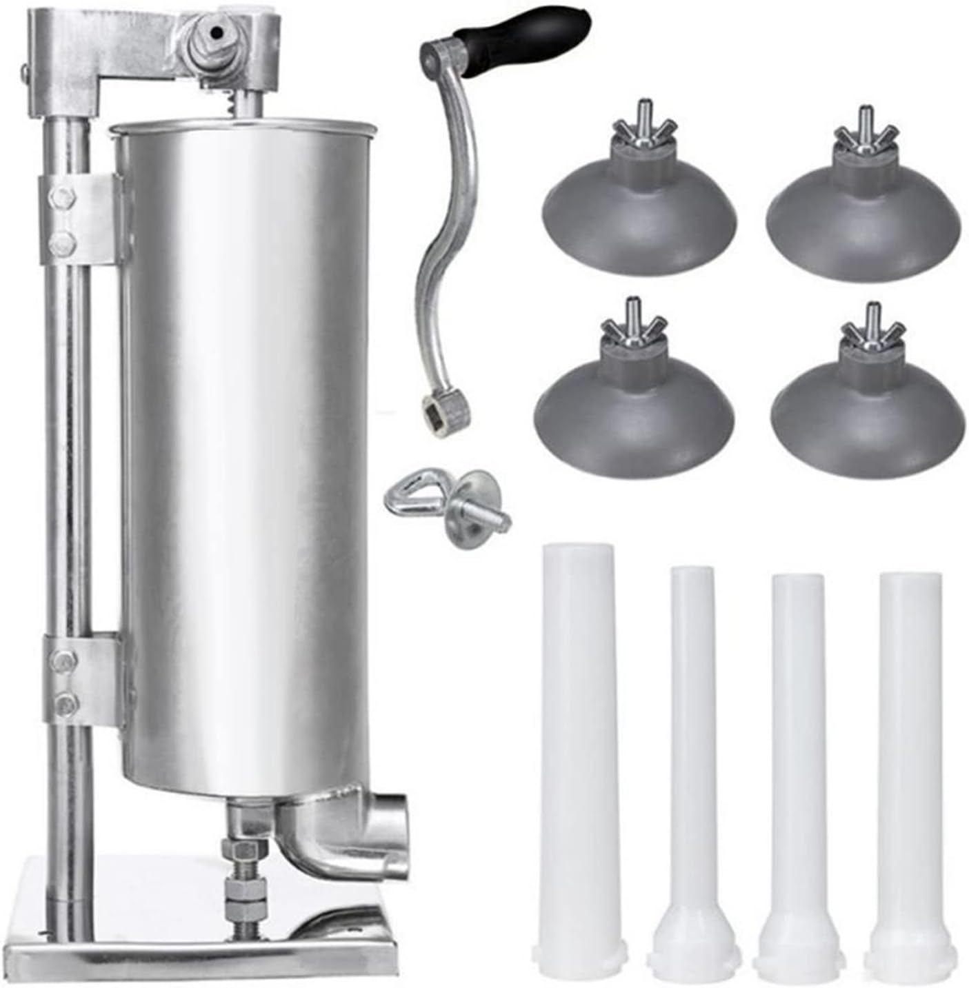 Sausage Stuffer 4L Manual Sausage Fill Meat Stuffer Stainless Steel Sausage Filling Machine Homemade Sausage Sausage Maker,1pc