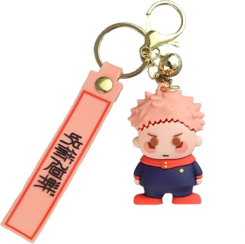 SXTQFDC Anime Jujutsu Kaisen Llavero Sukuna Yuji Itadori Llavero Bolsa Adornos