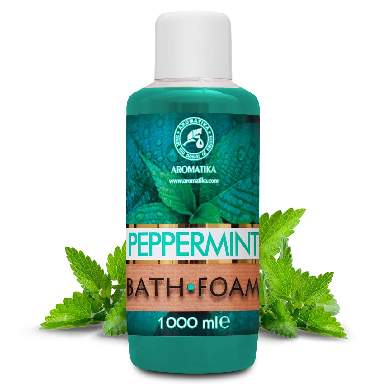 Bagno Schiuma con Olio Essenziale di Menta Piperita 1000ml - Cura del Corpo - Buon Dormire - Bellezza - Bagno - Cura del Corpo - Benessere - Relax - Aromaterapia - Bagnoschiuma - Bath foam Peppеrmint