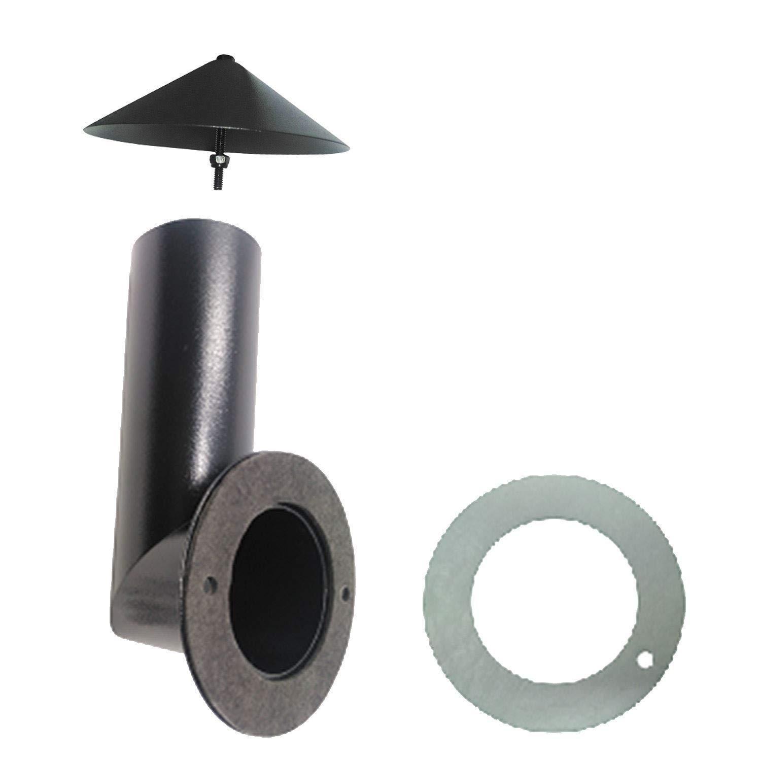 Pellet Grill Chimney Pipe & Cap Kit. Fits Many Models Including Traeger & Pit Boss