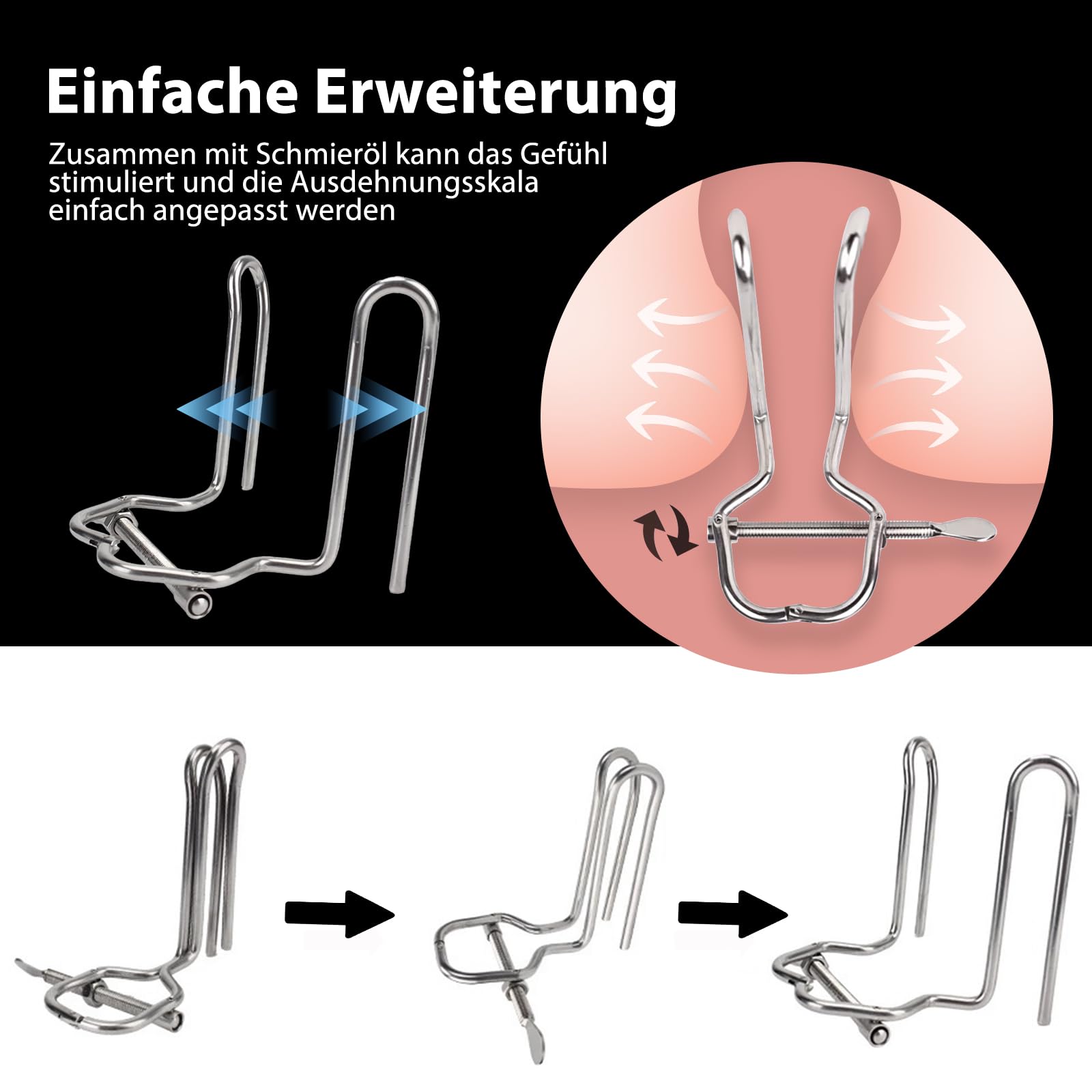 Dilatateur anal en acier inoxydable avec Plug anal creux, Sex toys butt plug pour homme femme, anals jouet sexualité couple sextoyse couple plaisir