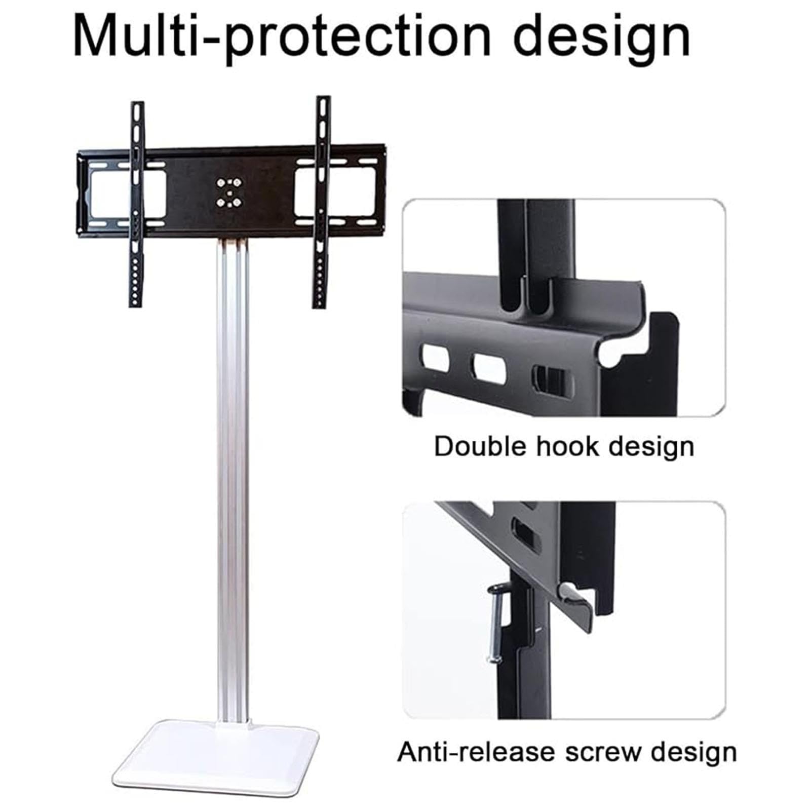 Soporte De Suelo para TV LCD: Soporte De Suelo Universal para TV para Sala De Conferencias, Apto para Televisores De 37 A 65 Pulgadas, para Esquinas Y Dormitorios