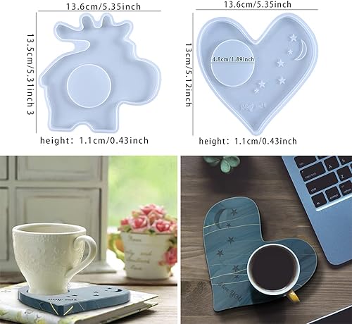 Miniatura 2 de Rolin Roly Jabonera de silicona moldes de hoja de almacenamiento de molde de bandeja de joyería epoxi moldes de resina placa de fundición molde para