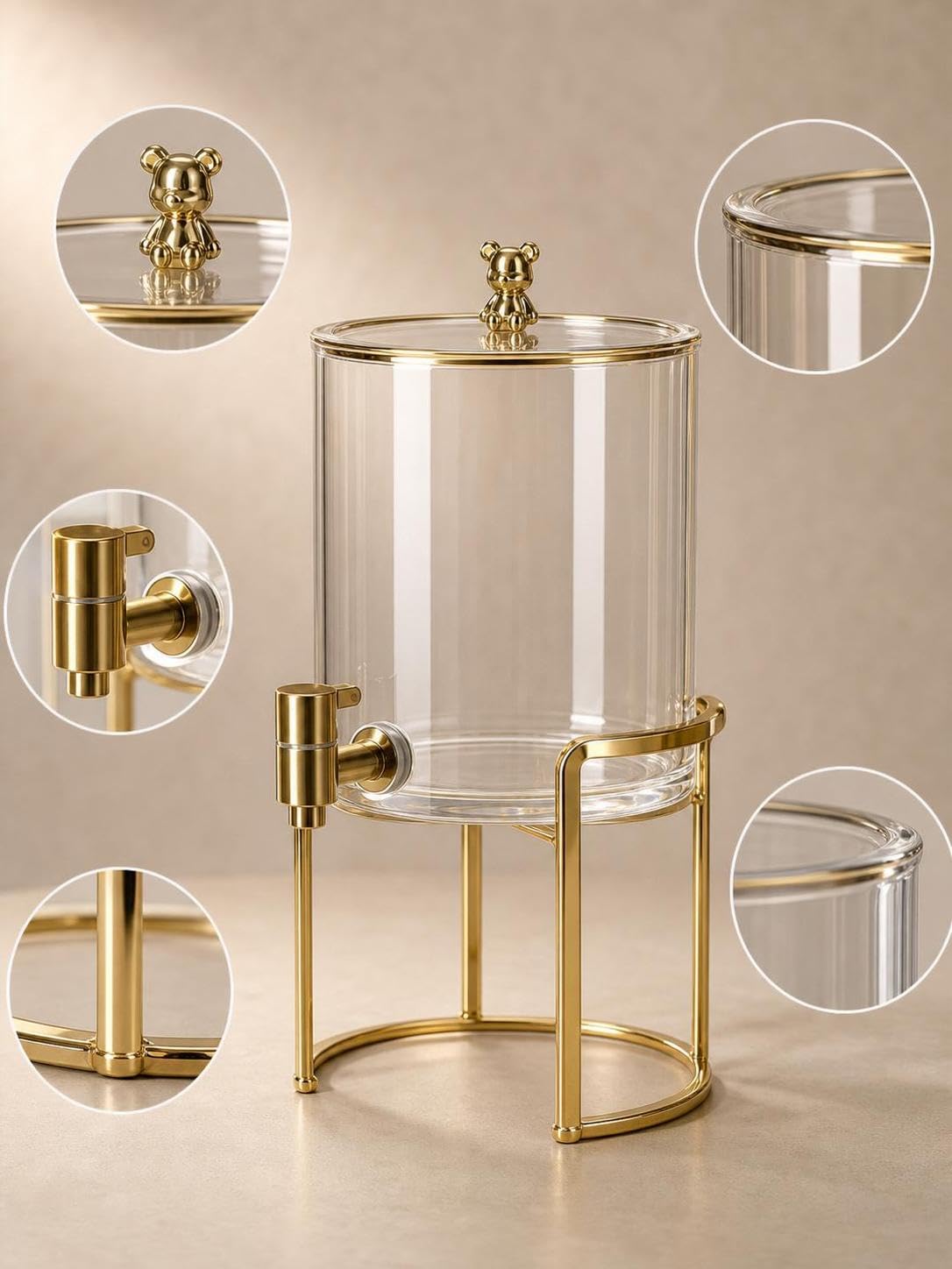 Dispenser Bevande con Rubinetto, Guarnizioni ermetiche, Dispenser di liquidi, Colazioni albergo, Per organizzatori eventi, style to 1