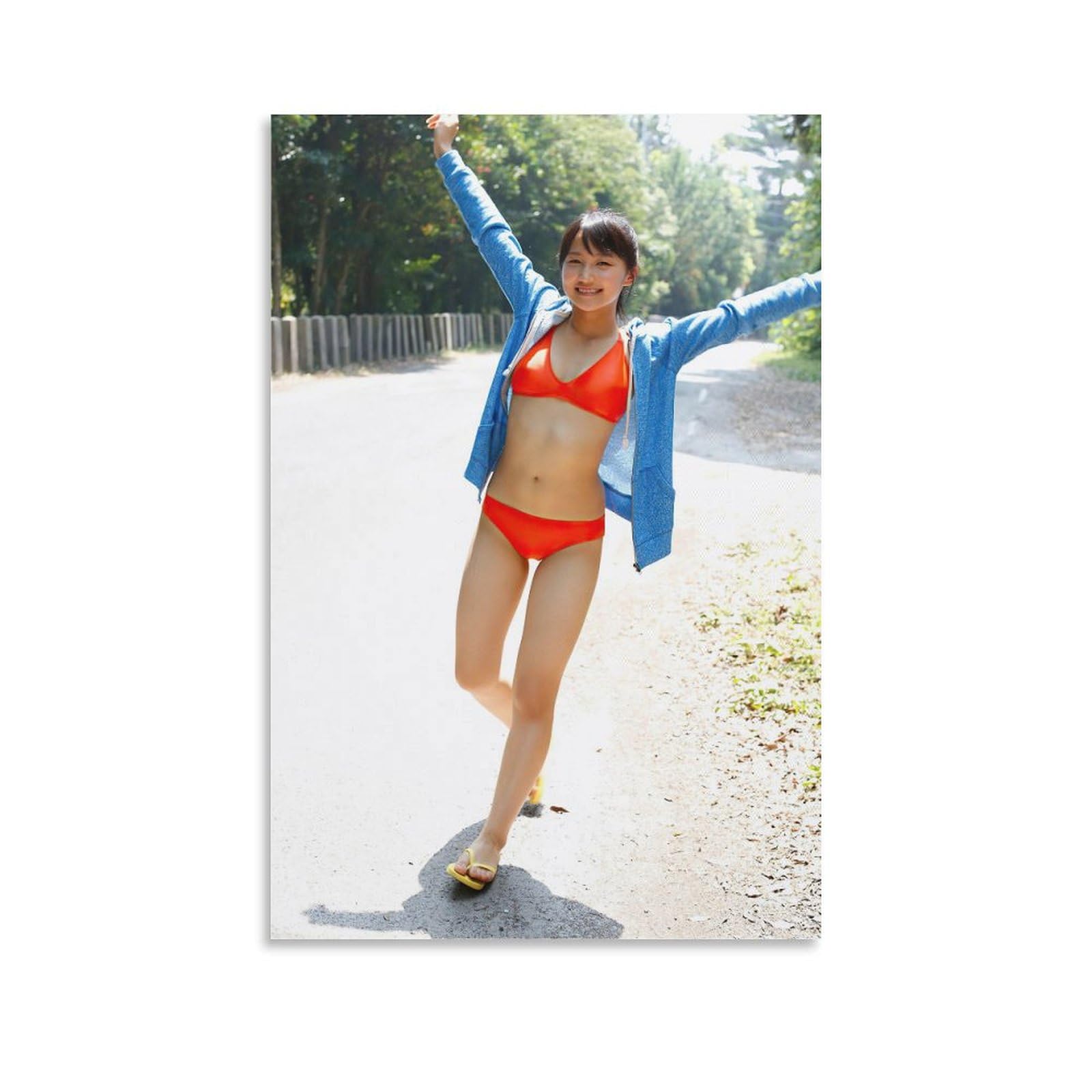 鞘師里穂　水着 Amazon.co.jp: 鞘師里保グラビア水着画画像集女優・歌手・アイドル219 キャンバスアートポスターとウォールアート画像プリント  モダンな家族の寝室の装飾ポスター フレームなしスタイル 16x24インチ(40x60cm) : ホーム＆キッチン