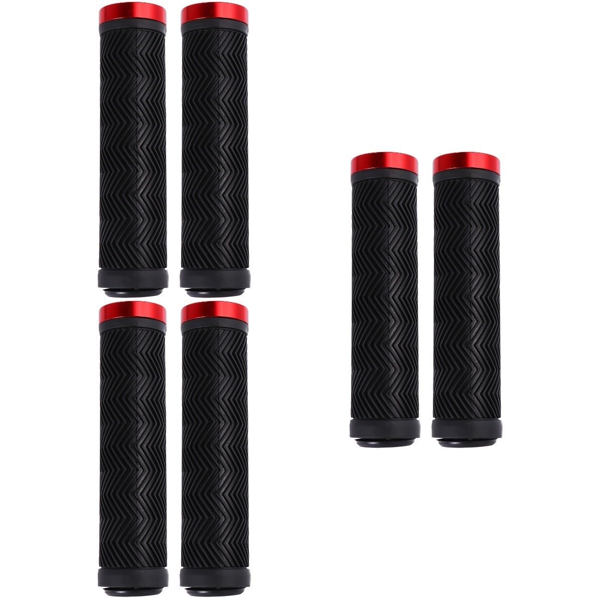 VANZACK 6stücke Ergonomische Fahrradlenkergriffe Rutschfeste Handgriffe Für Mountainbikes Für Komfortables Fahren Und Sicheren Halt Robuste Und Langlebige Konstruktion Perfekter Ersatz