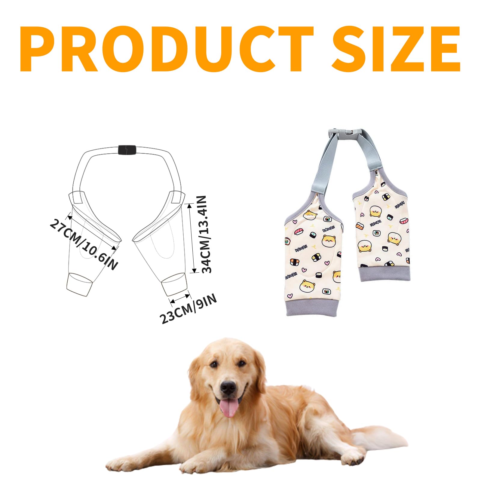 technodry Dog Leg Protectors, Soft Velvet Dog Sleeve for Elbow & Joint Support - Image 2