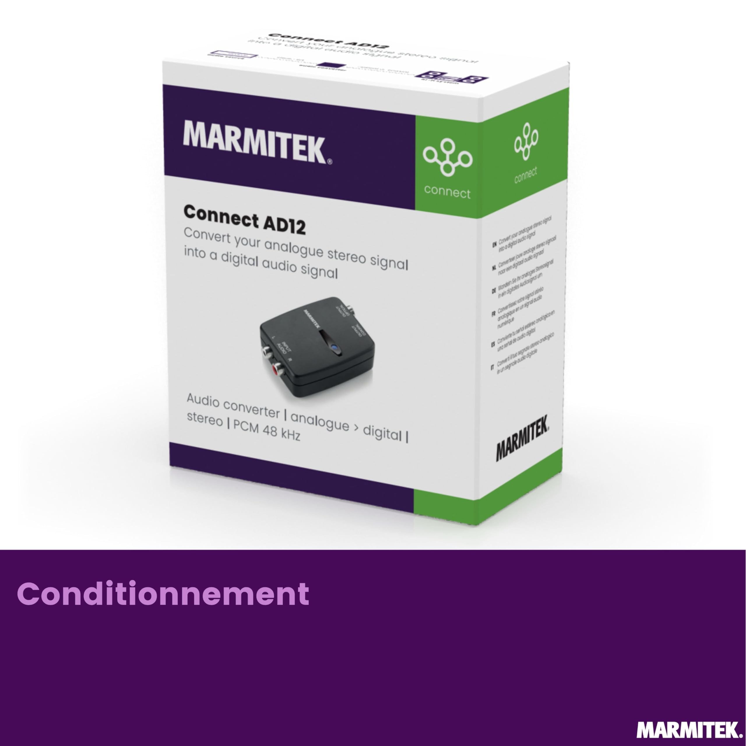 Marmitek Connect AD12 - Convertisseur ADC audio analogique vers numérique