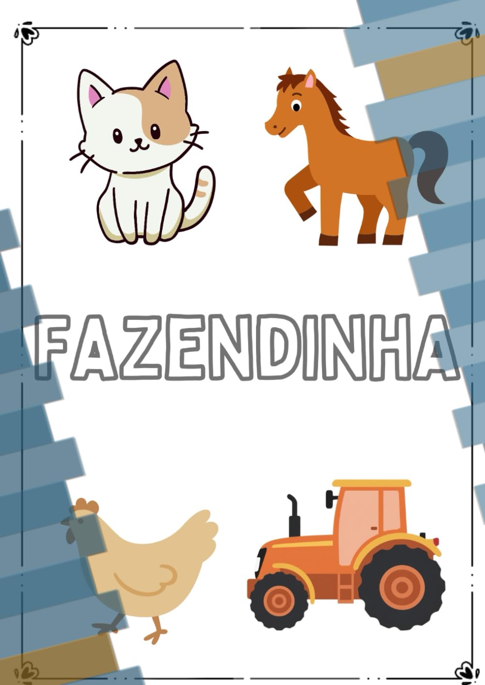 ANIMAIS DA FAZENDA: LIVRO DE COLORIR
