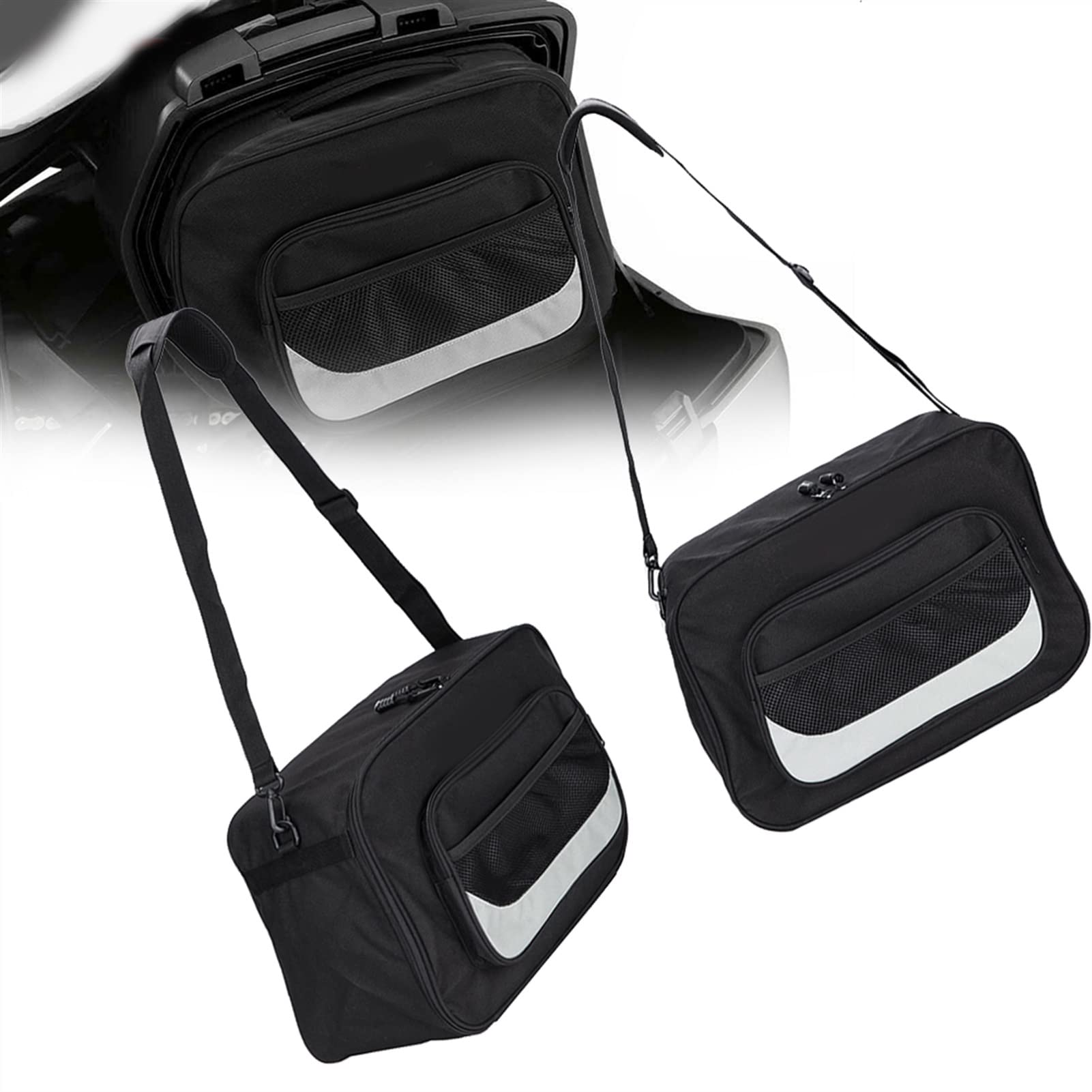 Sacs de bagages de moto noirs extensibles pour BMW R1150RS R850R