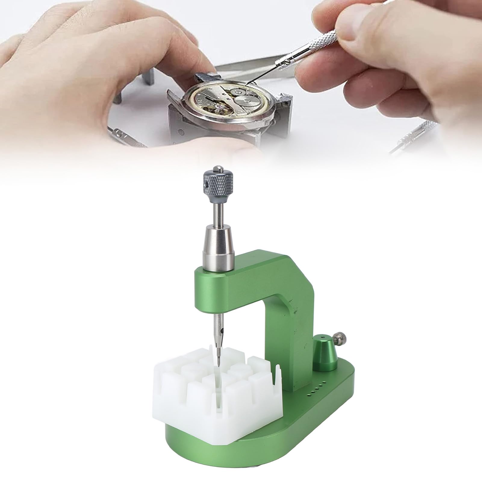 Greensen Kit de Herramientas de Eliminación de Eslabones de Reloj, Herramientas de Reemplazo de Pasadores de 16 Piezas Kit de Eliminación de Correa de Reloj para Reparación de Relojes