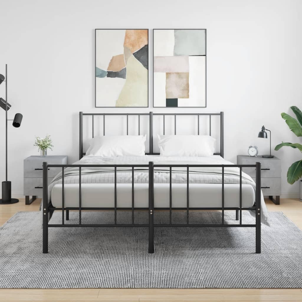 Homgoday Comodini, 2 pezzi, comodino, comodino, comodino, comodino, comodino, comodino, comodino, comodino, tavolino per camera da letto, soggiorno, grigio cemento, 40 x 35 x 47,5 cm, materiale in