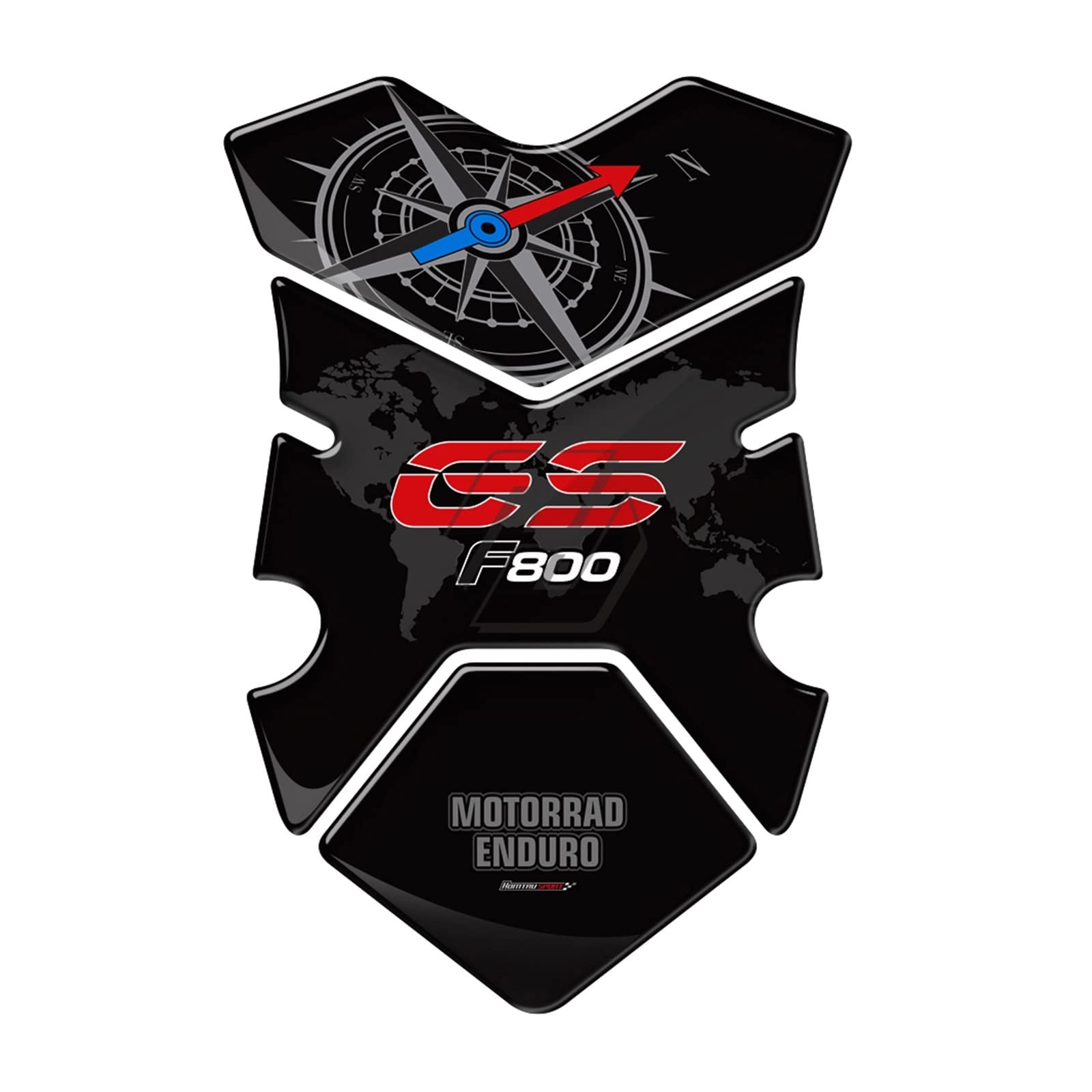 Protection réservoir gaz carburant moto F800GS finition haute