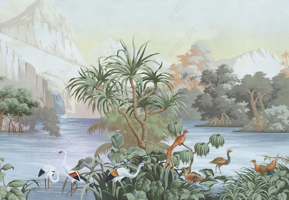 Papier peint intissé jungle de qualité supérieure pour grand mur