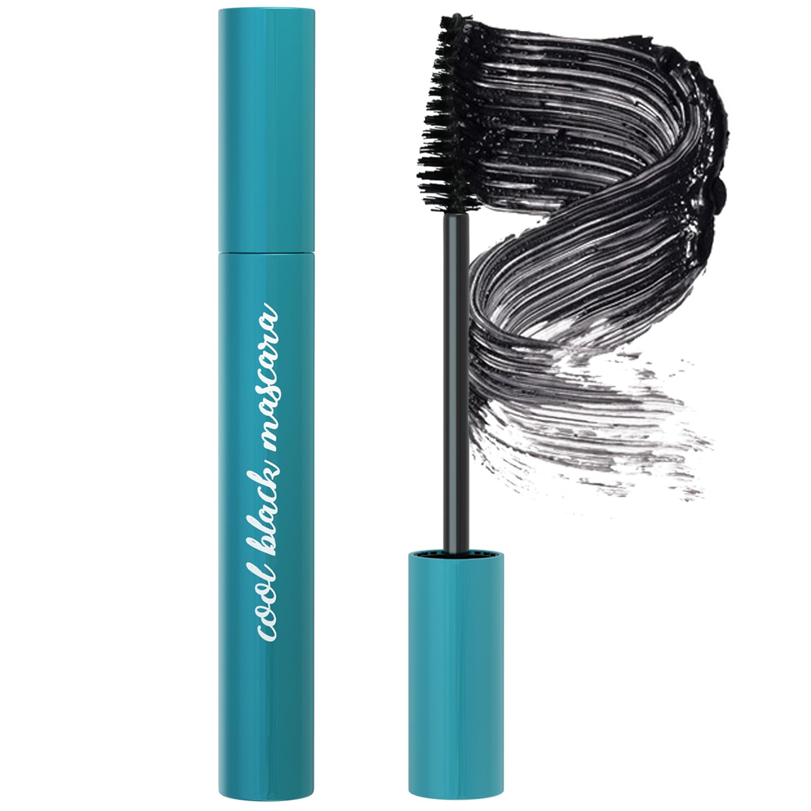 Máscara de Pestañas 4D, Rimel Pestañas Volumen y Largura, Mascara Negro Waterproof, Larga duración, sin arrugas, sin manchas, más larga, más gruesa Máscara rizada