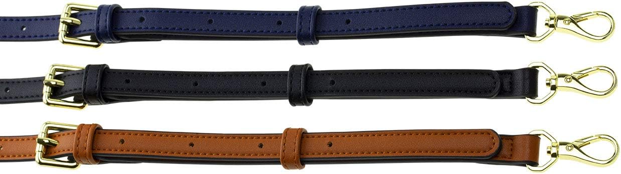 Allzedream Leather Purse Strap Replacement Crossbody Handbag Long Adjustable (Black, Silver Hardware) - Image 7