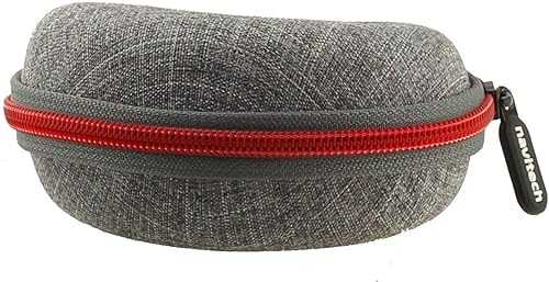 Miniatura 3 de Navitech Funda protectora dura de color gris con cremallera roja, portátil, reloj inteligente de viaje, compatible con el Huawei Watch GT (con