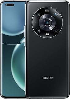 Honor Magic4 Pro, Android Smartphone, 6.81 Zoll Handy, 8+256 GB, 120 Hz, Dual-SIM, 50 MP Triple-Kamera, 100Â W Supercharge, 4600Â mAh Akku, NFC, IP68, Schwarz