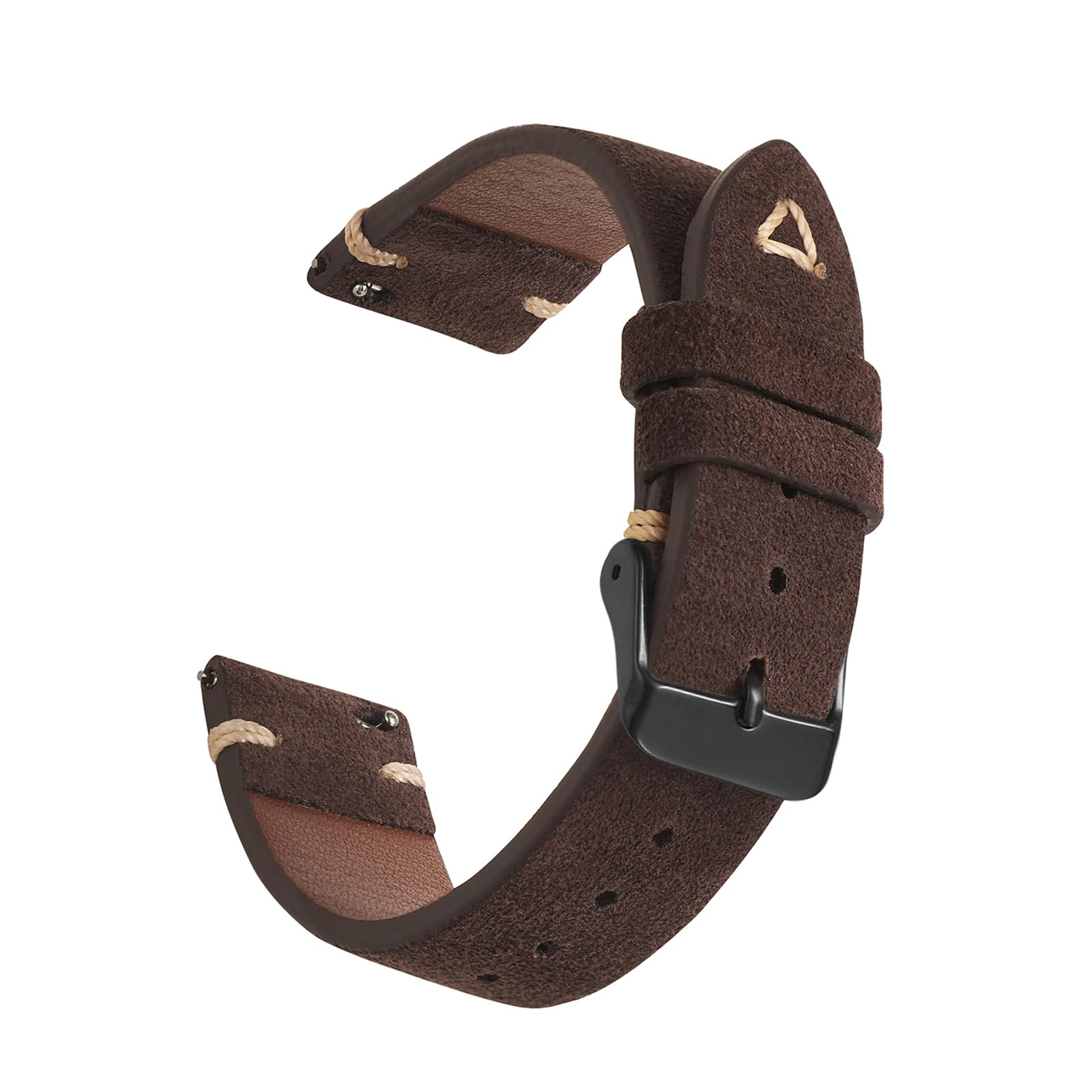 WOUKUP Quick Release Suede Leather Watch Bands Vintage Watchband for Men Watch Strap 18mm 19mm 20mm 21mm 22mm 24mm
