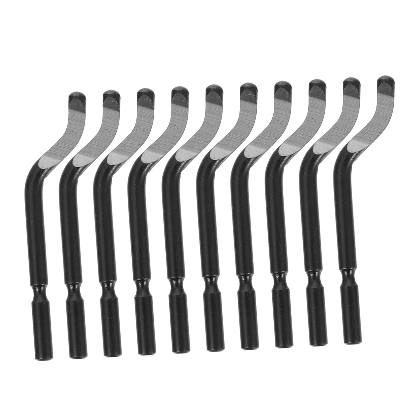 ULTECHNOVO Deburr Tool Replacement Blades 10pcs Stainless Steel Trimming Blades for Deburring Scrapers