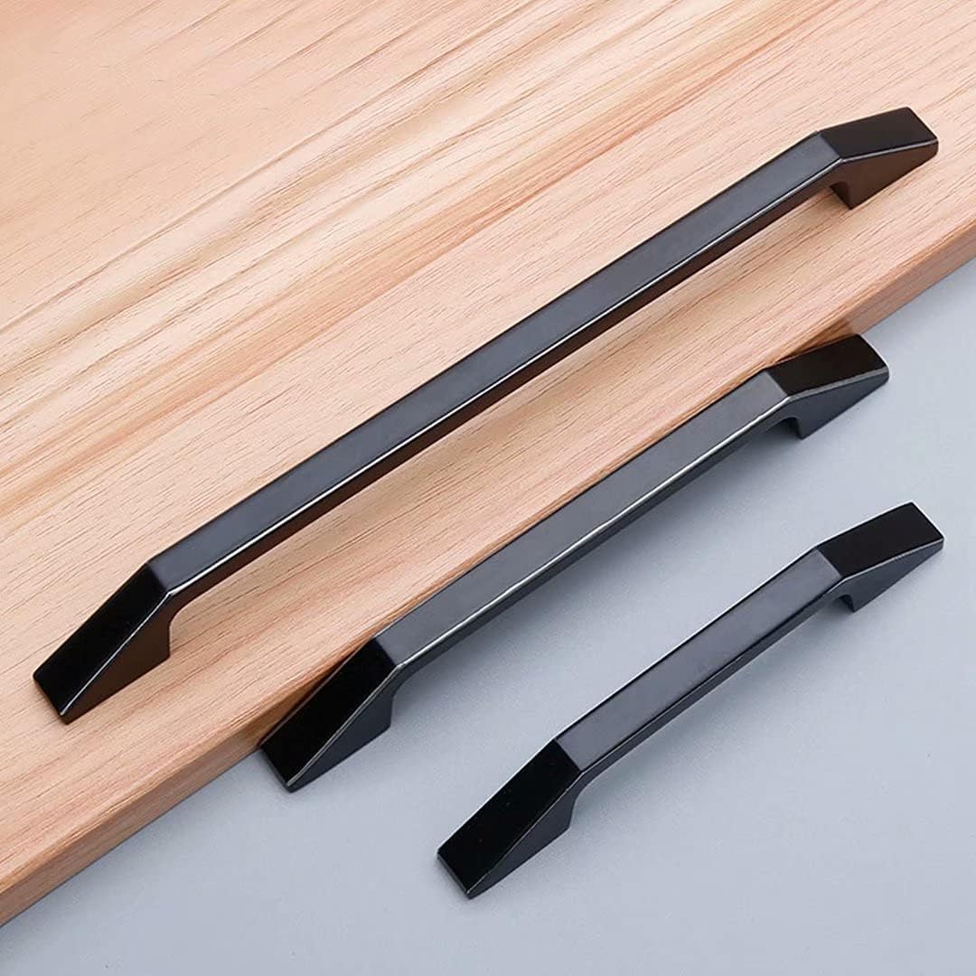 Vintage Ceramic Drawer Knobs,Cabinet Wardrobe Bow Pull Handles,Drawer Furniture Handle Hardware, 6 pcs/Knobs Alloy Door Kitchen Knobs(Black,Hole Distance 128 mm)