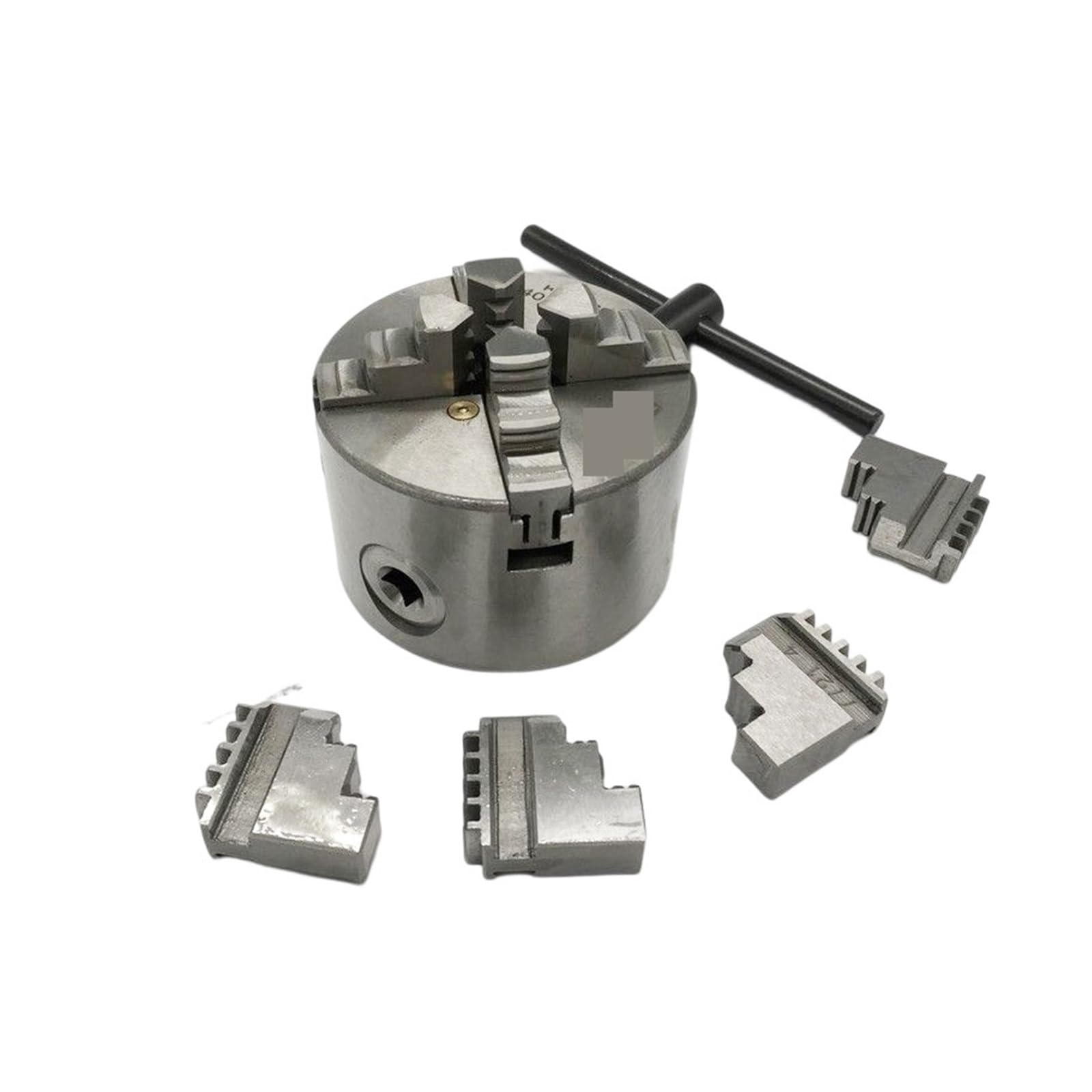 Mandril de torno, Portabrocas de torno autocentrante, garra de 4 mandíbulas, Portabrocas Manual de desplazamiento de Metal SANOU for fresadora de perforación, carga trasera de 80-250mm Para tornos gen