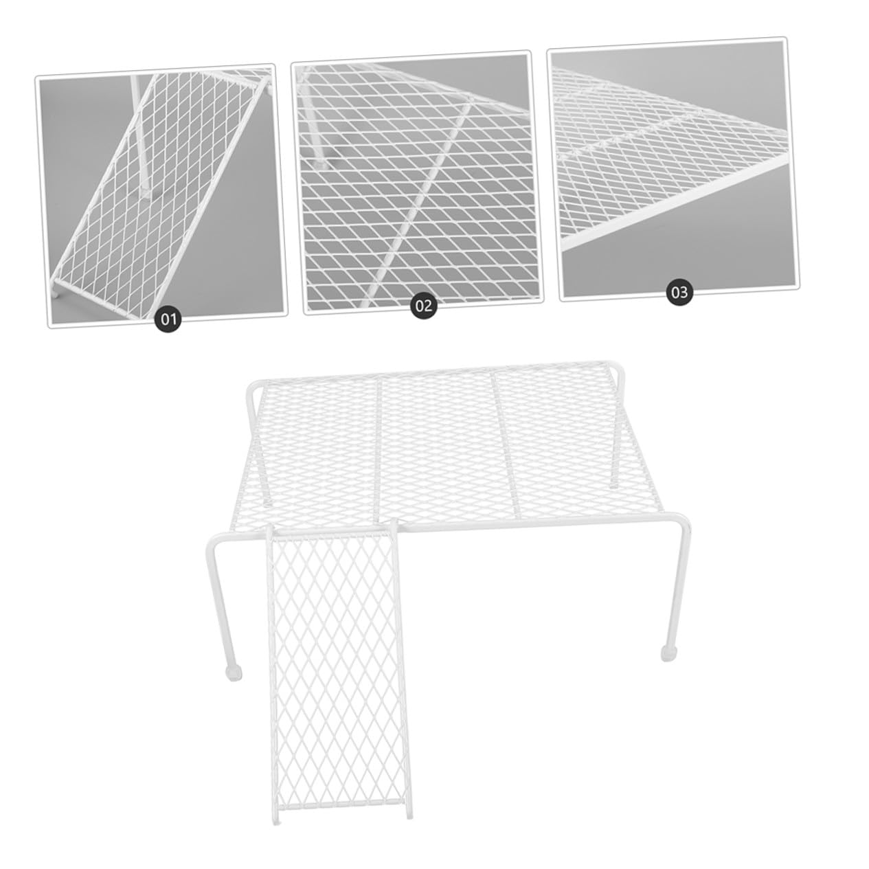 Mikikit Soporte de Hierro para Plataforma de Gallinero y Jaulas de Hámster, Promueve el Ejercicio y Movimiento, Color White, Adecuado para Jaulas Pequeñas Varios Estilos