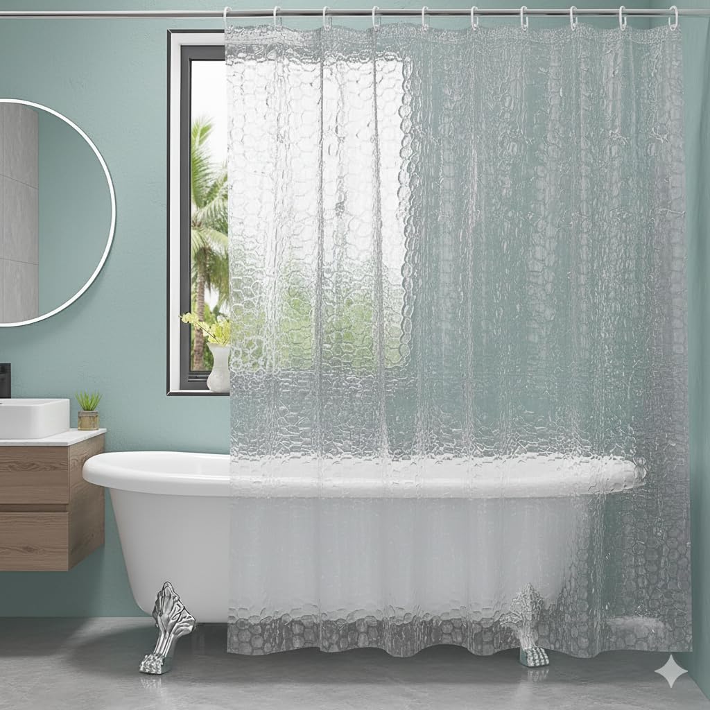 CASA-NEST Stone Shower Curtain - Modern Bathroom Decor -7 CASA-NEST Stone Shower Curtain - Modern Bathroom Decor -7