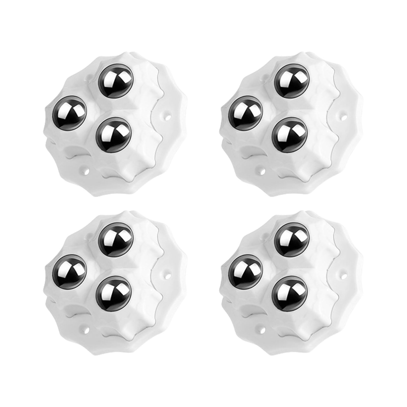 4Pcs Adhesive Casters Wheel 360 Degree Rotation Sticky Pulley Sliders Appliance Rollers for Kitchen Appliances Not Drill Universals Appliance Rollers