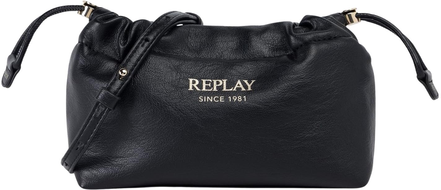 Replay Women's FW3802 Shoulder Bag, 0098 Black, 0098 Black, Einheitsgröße
