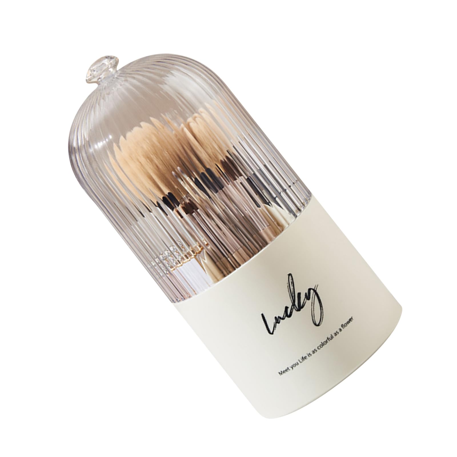 Tsophreniq Makeup Organiser with Multiple Sections 360 Degree Rotatable Pen Holder Cosmetic Container Student Dormitory Essential Desktop Organiser
