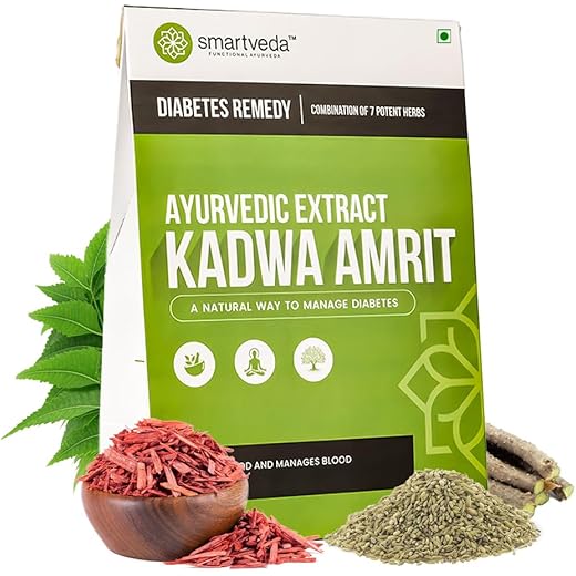 Kadwa Amrit Ayurvedic Diabetes Powder 1 Month Pack