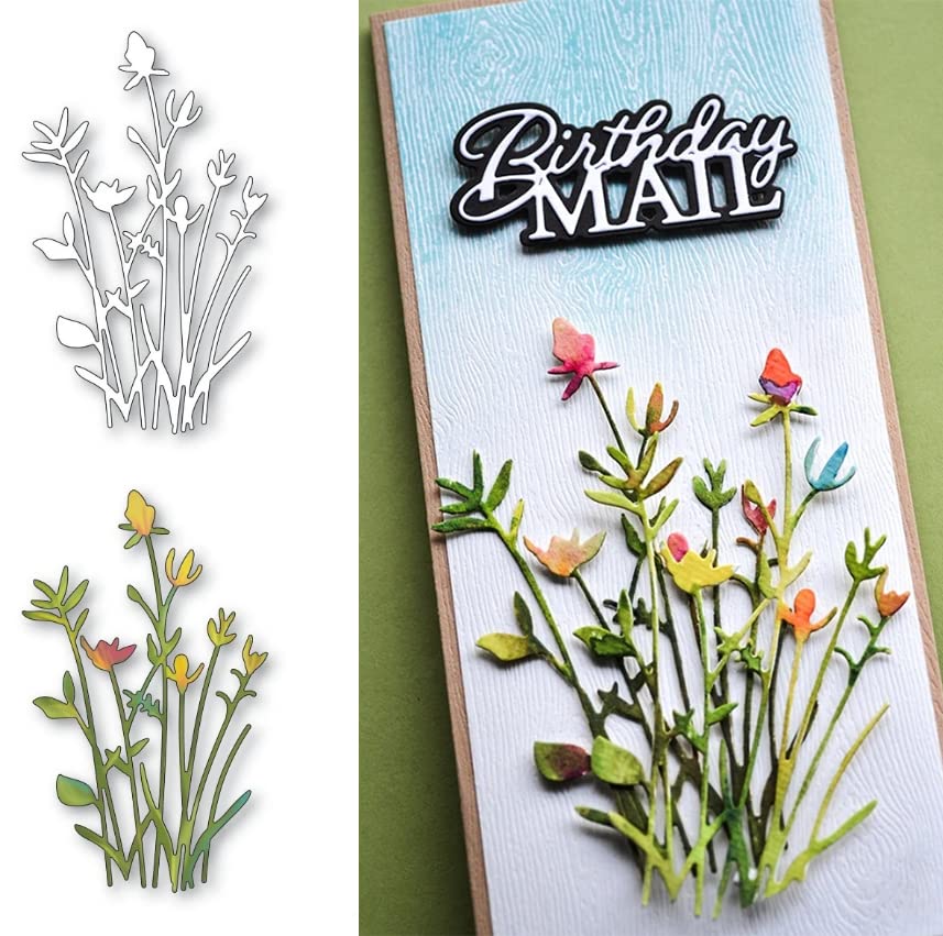 BENECREAT Stacked Book & Bookshelf Cutting Dies - 2PCS Carbon Steel Embossing Stencils For DIY Scrapbooking