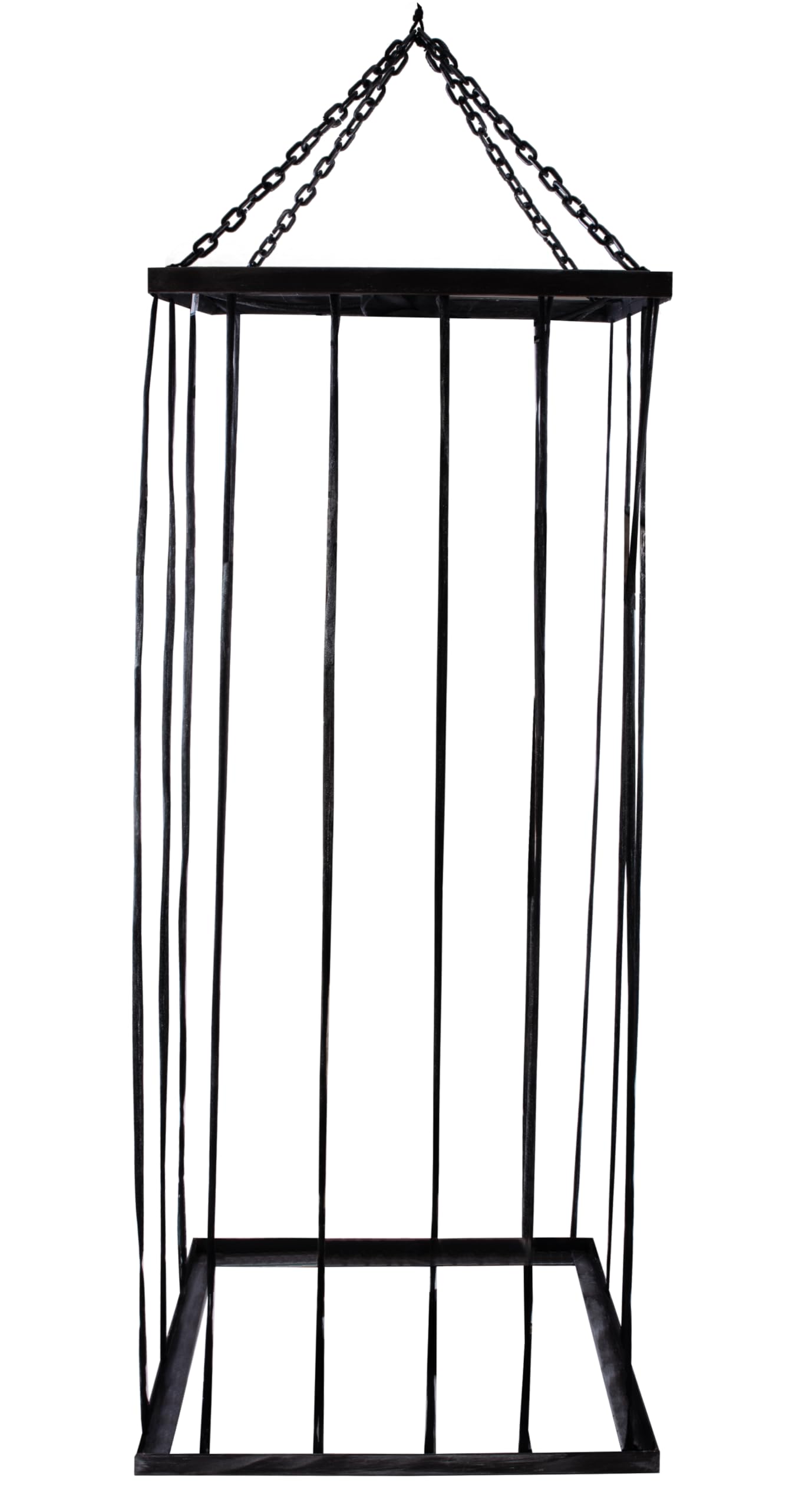 P'tit Clown - 22229 - Cage à Suspendre - 2 m - Parfaite pour Décoration Halloween Effrayante - Idéale pour Maison Hantée, Ambiance Sinistre et Fêtes Terrifiantes