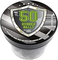 Vista 5 de 100 bolas de goma dura para pistolas marcadoras RAM Shooting Training Autodefensa en calibre 50