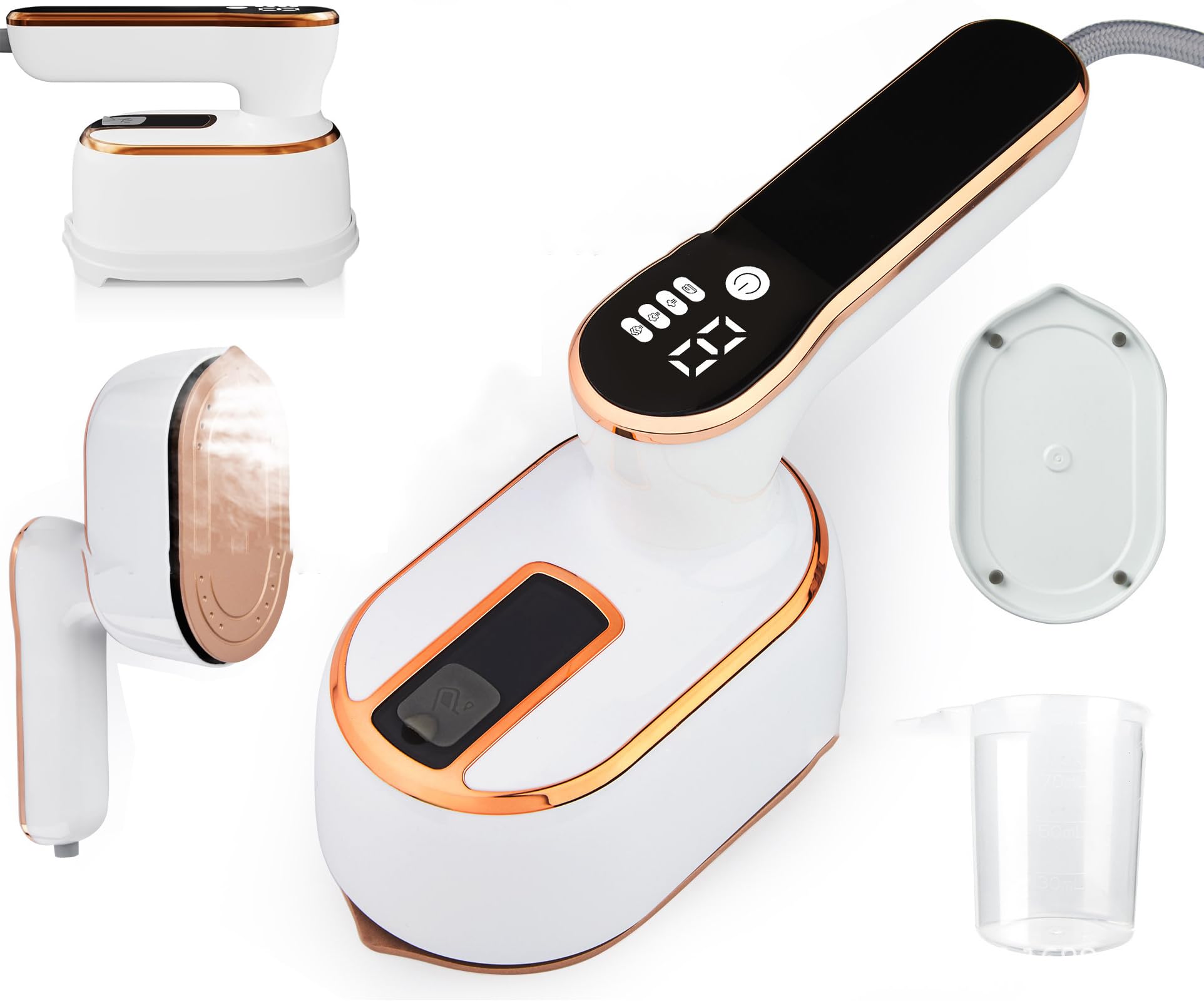 Travel Clothes Steamer Portable Iron - 2 in 1 Powerful Steam Clothing