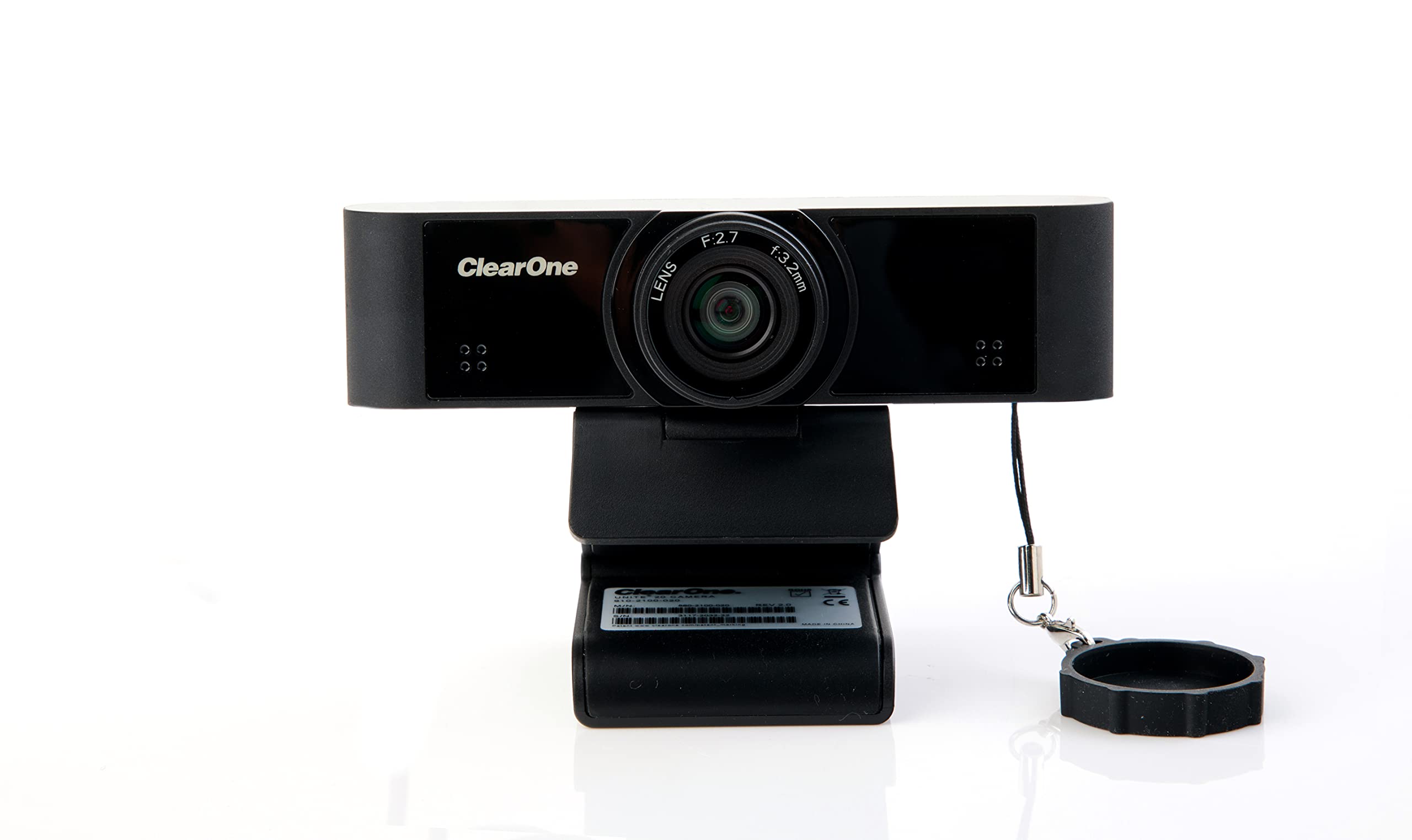 ClearOne Unite 20 Pro Business-Class Webcam with 100° Ultra Wide-Angle Field-of-View, 1080p30, USB 2.0 Interface and Built-in Microphone Array
