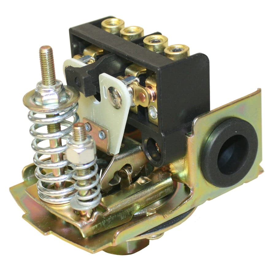 Merrill MFG MPSHD6080 Water Well Pressure Control & Air-Pump Pressure Switch, 60-80 PSI Pressure Setting, NEMA 1, Adjustable Differential,1/4