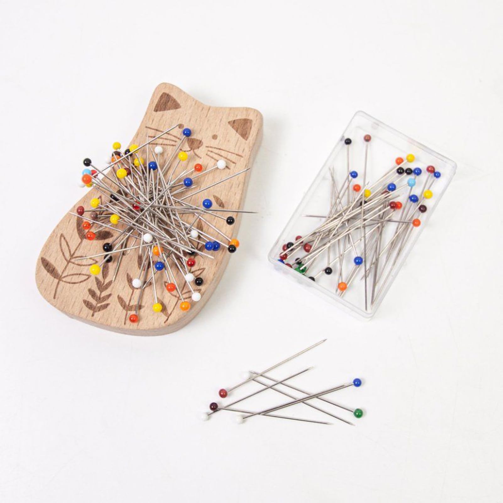 Puntaspilli magnetico | Portaaghi magnetico | Multiuso Fermaglio per capelli con 100 spilli per quilting artigianato sartoria ricamo attività