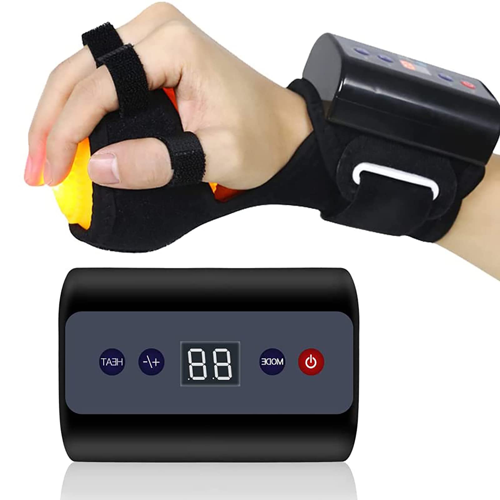 ghjdmStroke Hemiplegia Fingers Recovery Massage Rechargeable Infrared Electric Finger Board Anti-Spasticity Exercise Ball Therapy Rehabilitation Spasm Dystonia Hemiplegia Finger Training