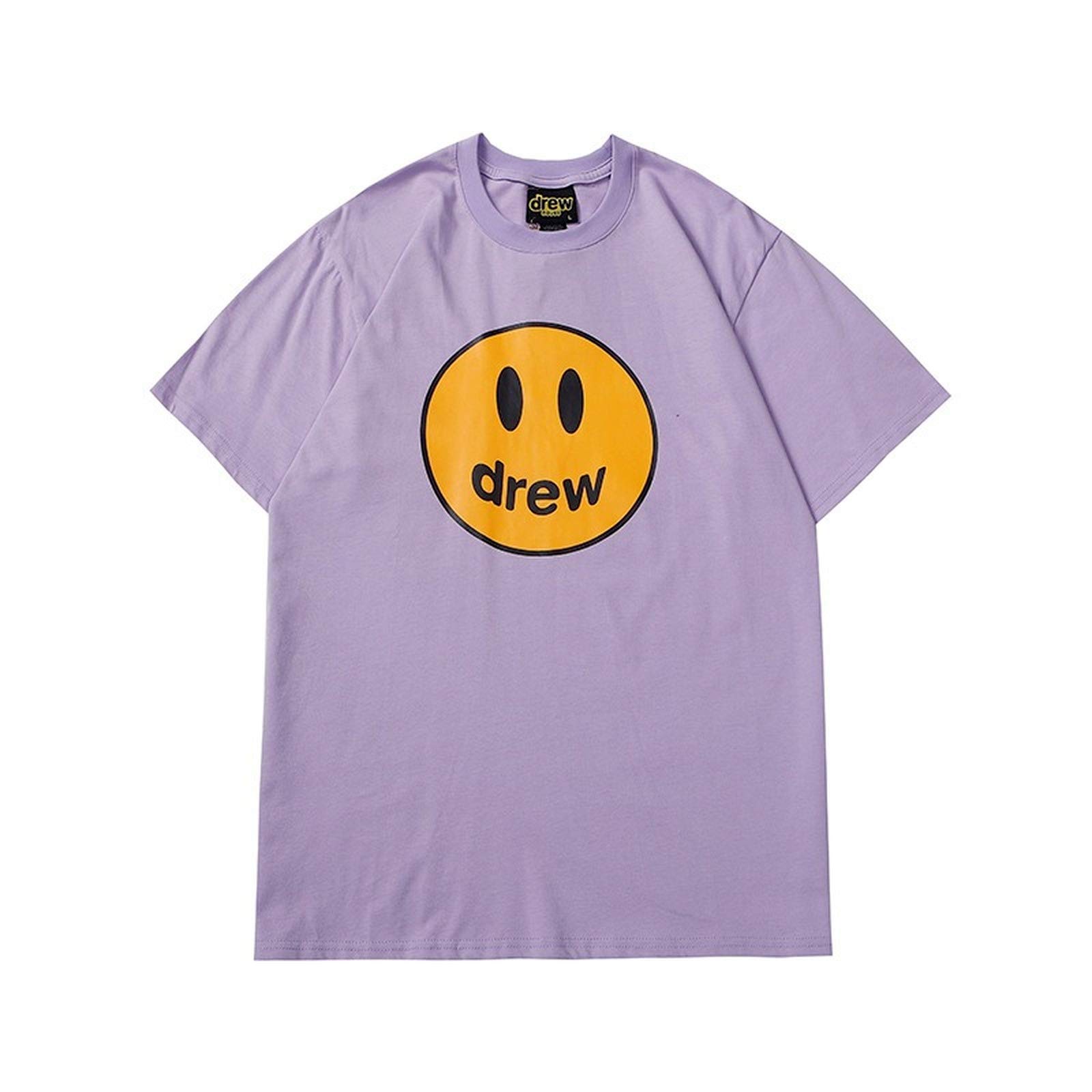 Drew House T Shirt Smiley Face Bieber Shirt Casual Crew