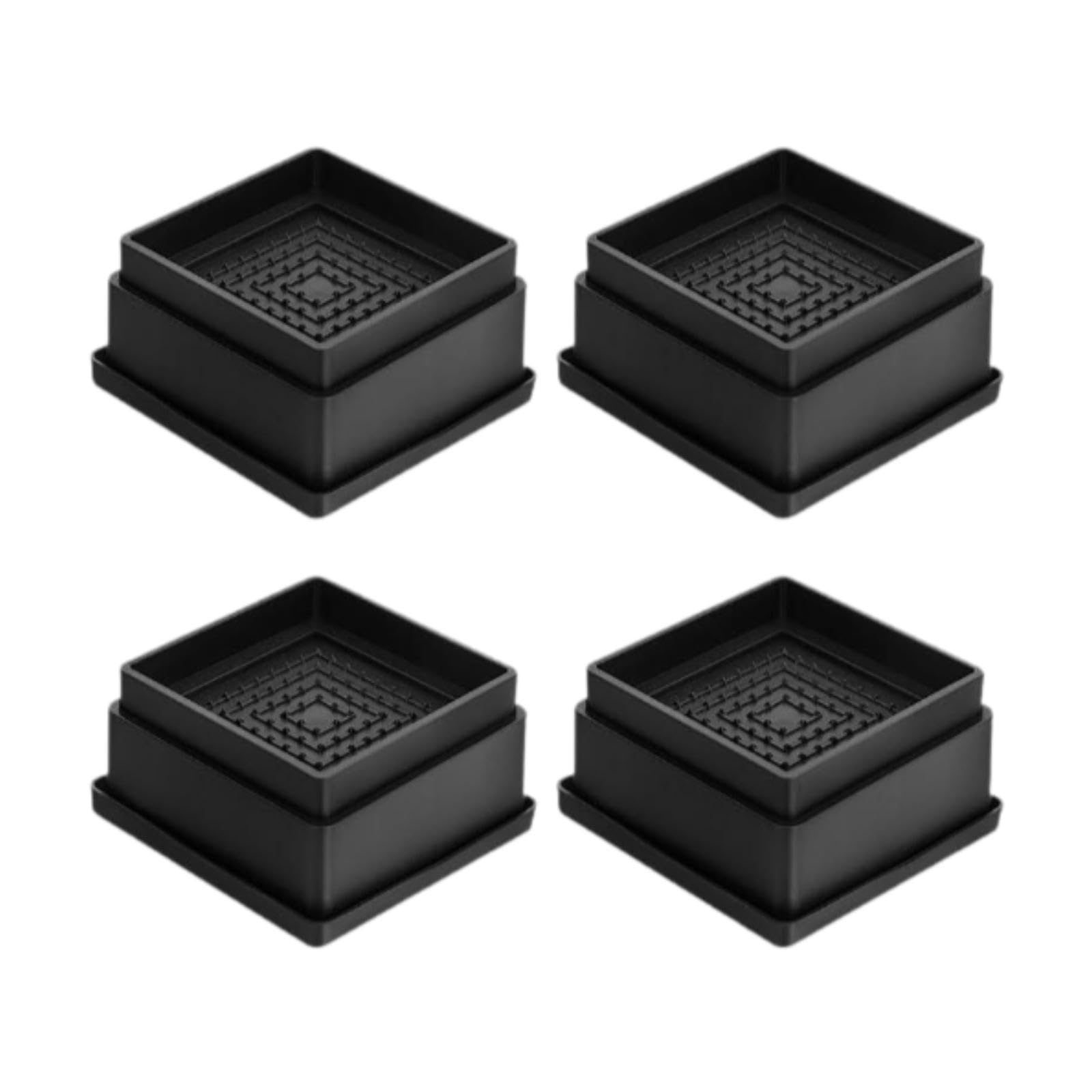 4Pcs Bed Risers Anti Scratch Heavy Duty Couch Raisers for Couch Sofa Cabinet 1 Inch Square-image-20