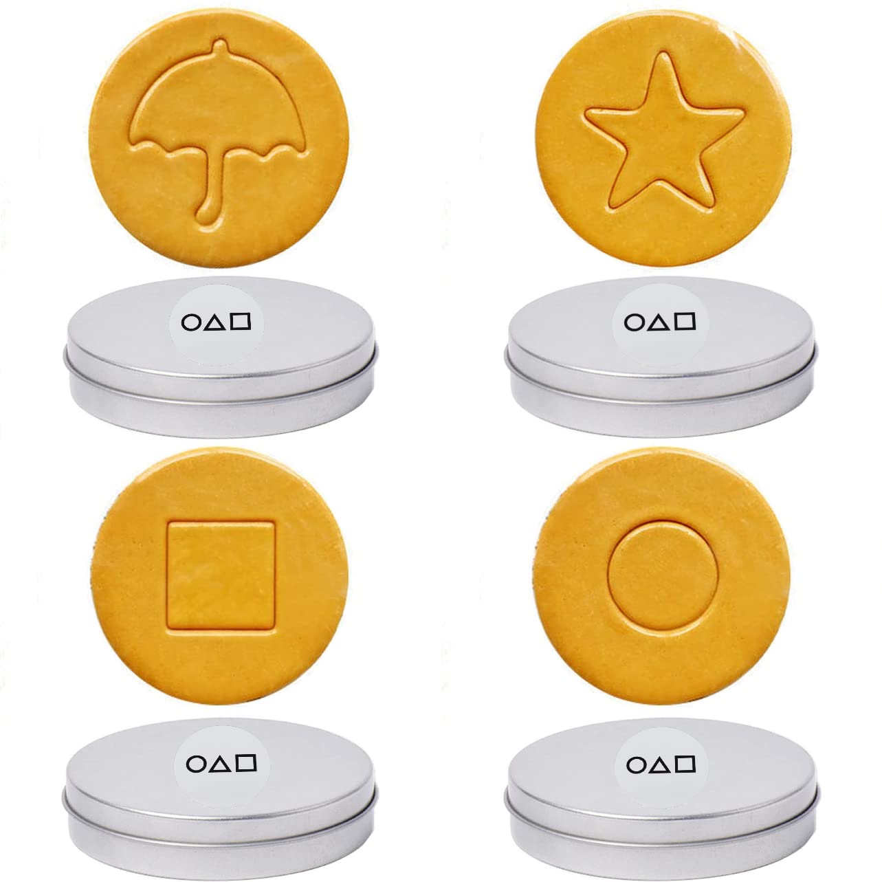 Buy Dalgona / Candy from Korean Traditional Sugar Cookie Game Ppopgi (4 Candies