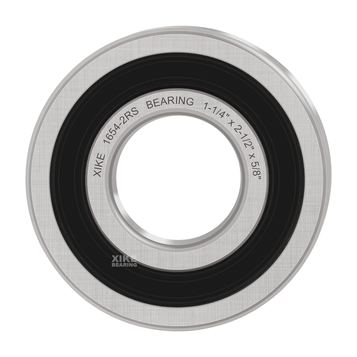 XIKE 4 Pcs 1654-2RS Bearings 1-1/4"x2-1/2 x5/8", Double Rubber Seals and Pre-Lubricated, Deep Groove Ball Bearing.