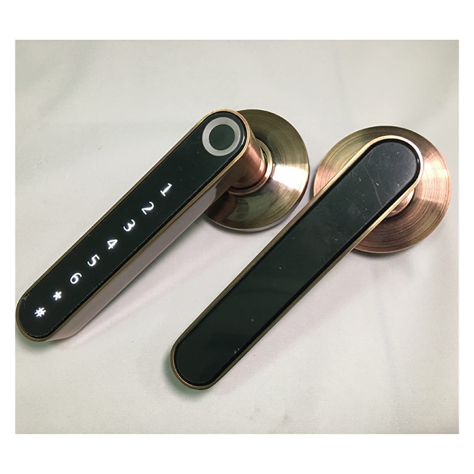 Smart Biometric Fingerprint Door Lock Code Telefono App Bluetooth One Time Codice Dynamic Code Dinamico Sblocca Log della porta della porta in legno(Kit3)